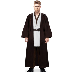 Star Wars Obi Wan Kenobi Jedi Halloween Cosplay Costume Robe (In Stock) Takerlama