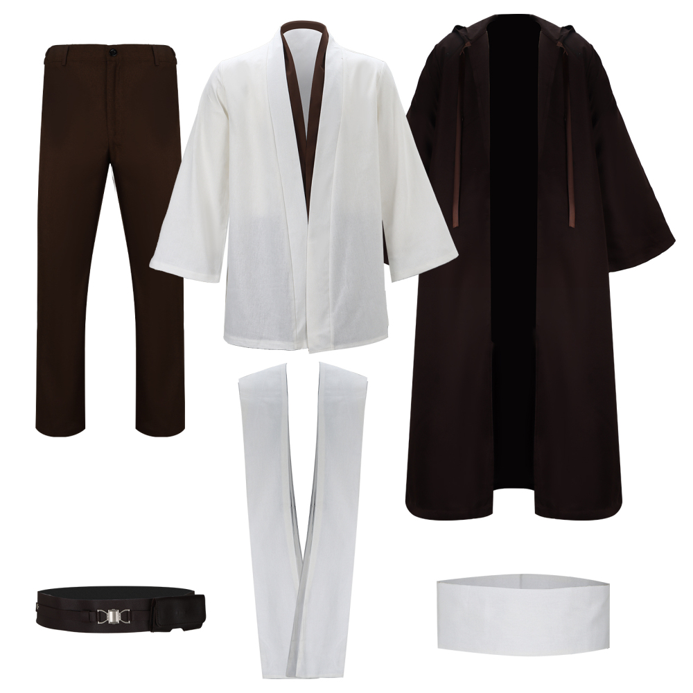 Star Wars Obi Wan Kenobi Jedi Halloween Cosplay Costume Robe (In Stock) Takerlama