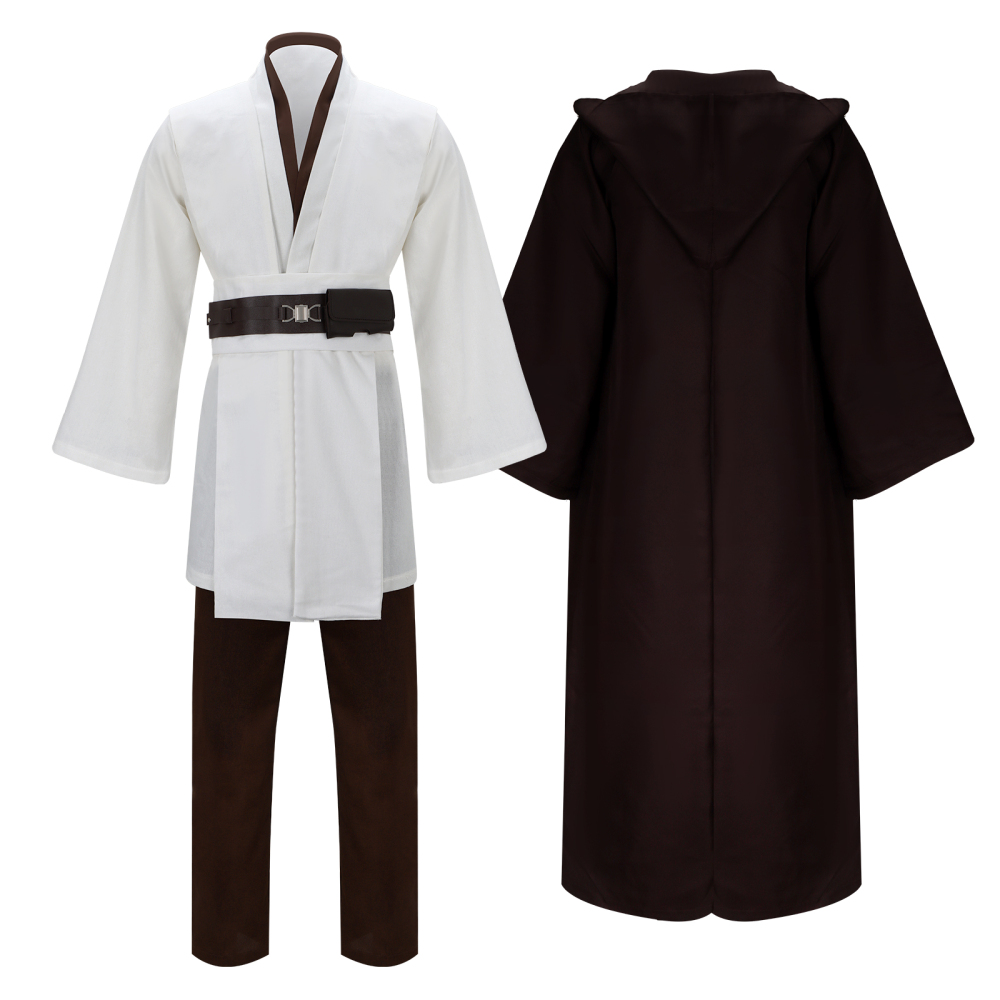 Star Wars Obi Wan Kenobi Jedi Halloween Cosplay Costume Robe (In Stock) Takerlama