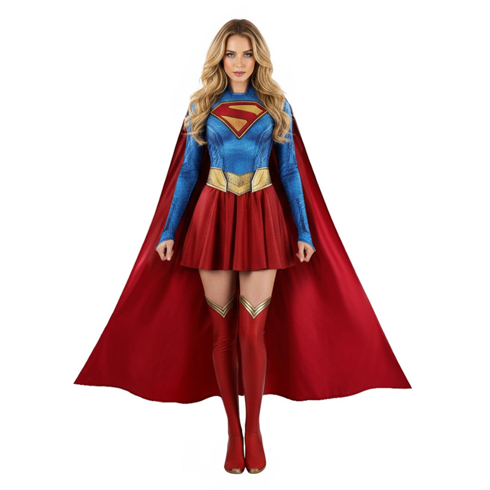 Authentic 2026 Kara Zor-El Superhero Cosplay Ensemble