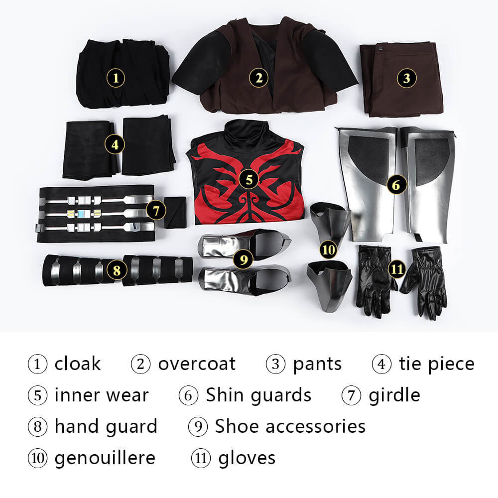 Star Wars: Maul - Shadow Lord Maul Cosplay Costume Takerlama