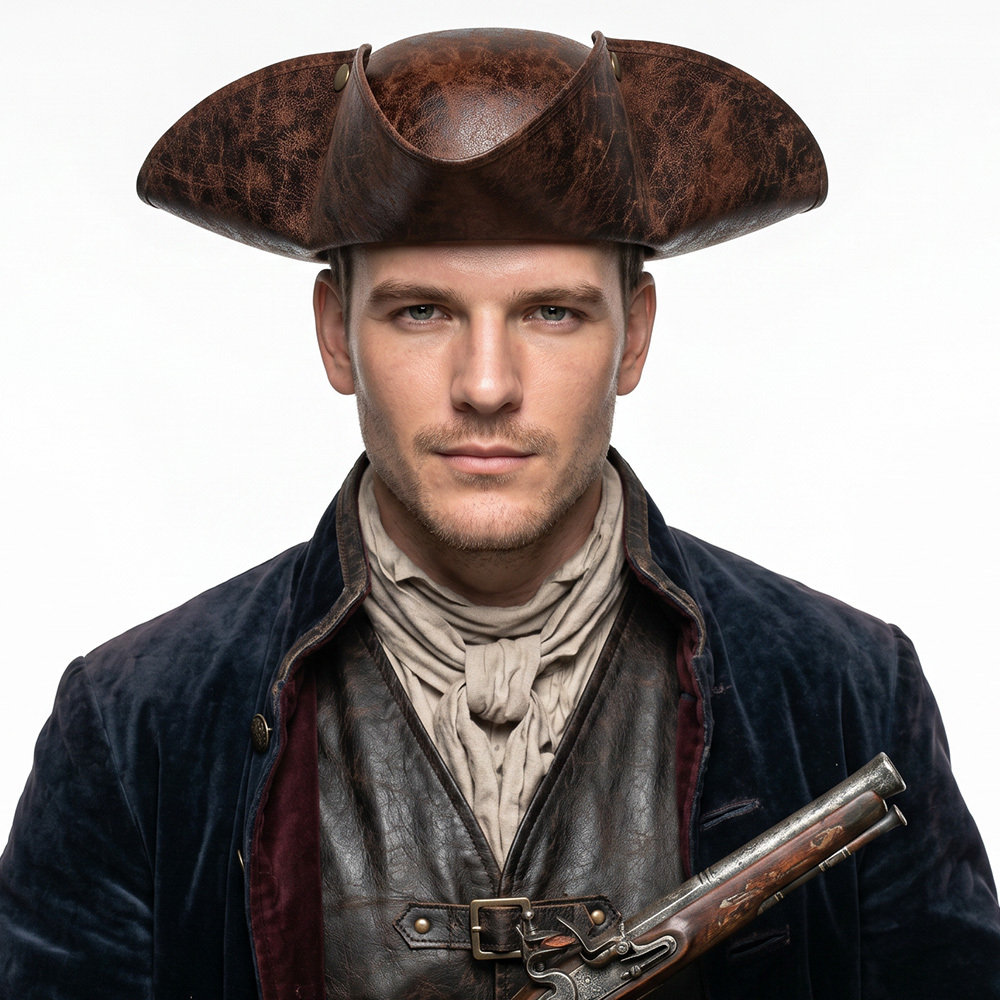 Captain Jack Sparrow Triangle Hat Pirates of The Caribbean Pirate Halloween Cosplay Props Takerlama