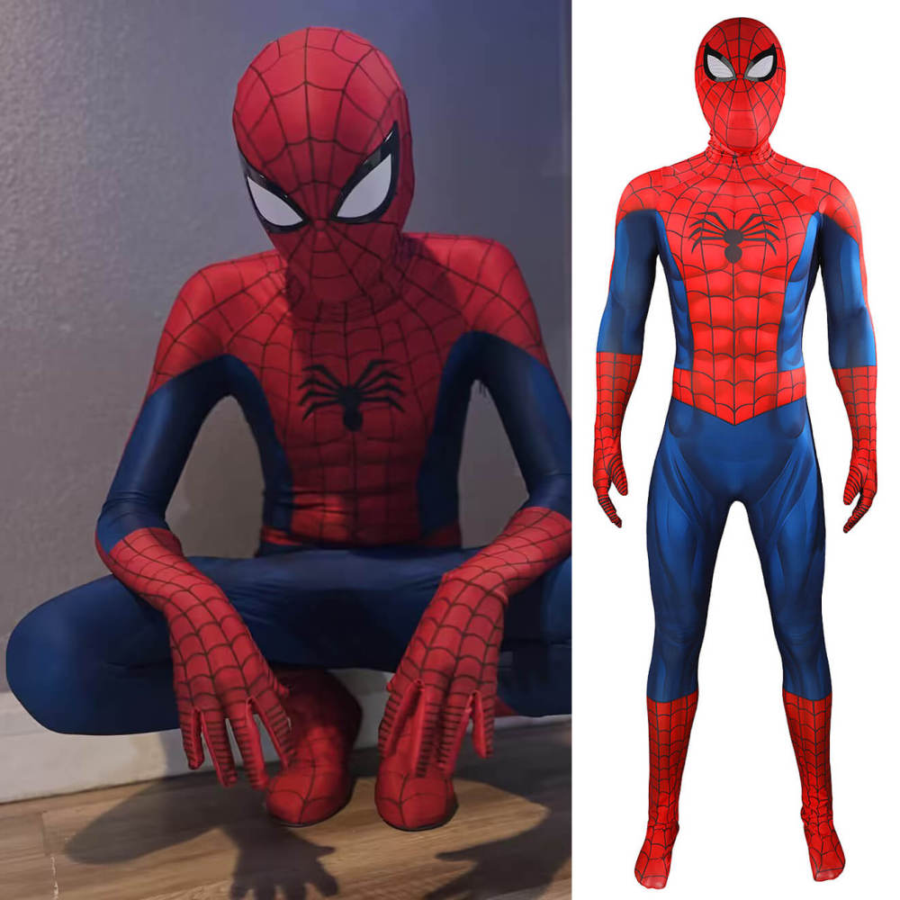 Ultimate Spider-Man Superhero Cosplay Costume Bodysuit With Mask Takerlama