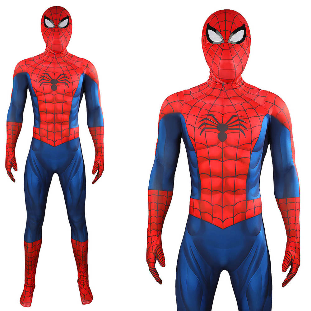 Ultimate Spider-Man Superhero Cosplay Costume Bodysuit With Mask Takerlama