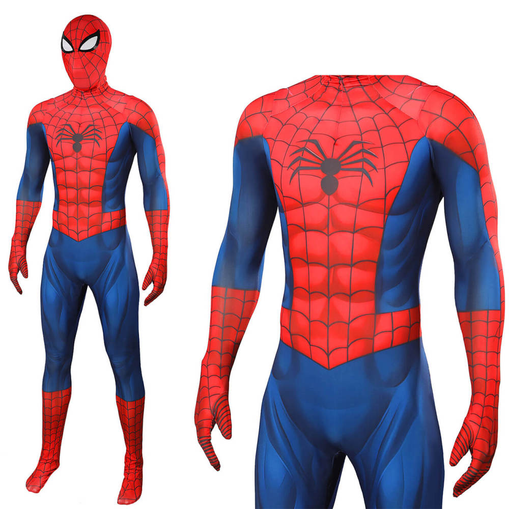 Ultimate Spider-Man Superhero Cosplay Costume Bodysuit With Mask Takerlama