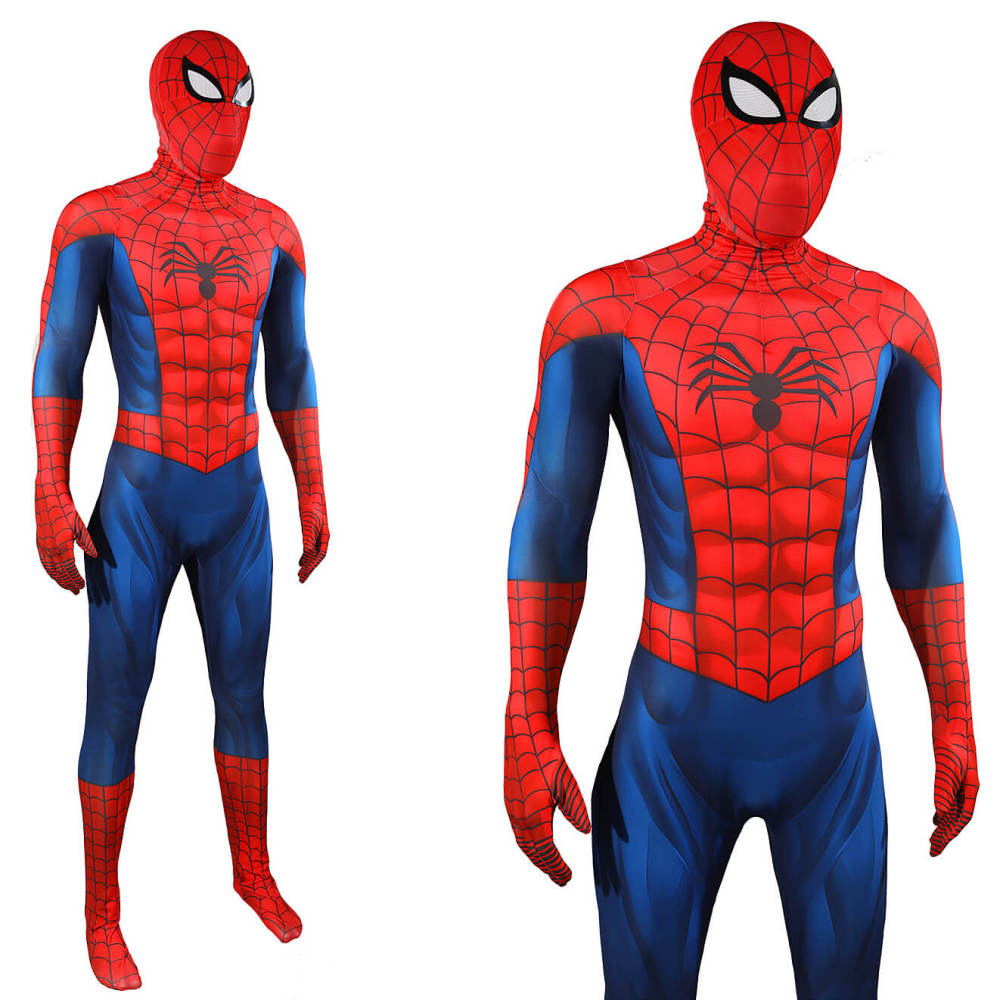Ultimate Spider-Man Superhero Cosplay Costume Bodysuit With Mask Takerlama