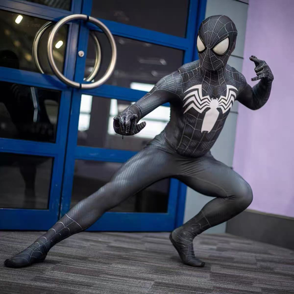 Symbiote Spider-Man Black Suit Tobey Maguire Spider-Man 3 Costume Takerlama