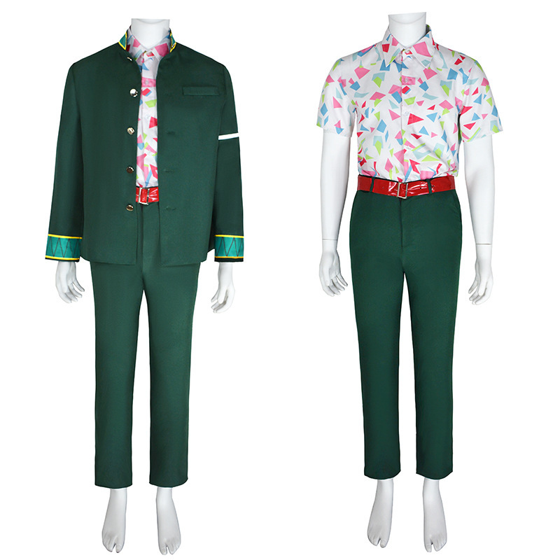 Wind Breaker Mitsuki Kiryu Halloween Cosplay Costume Anime Theme Party Green Suit Takerlama