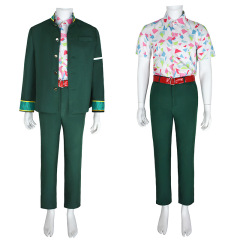 Wind Breaker Mitsuki Kiryu Halloween Cosplay Costume Anime Theme Party Green Suit Takerlama