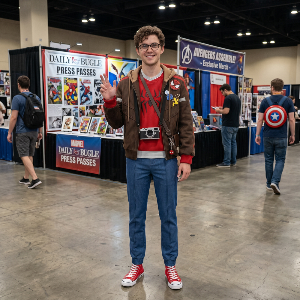 Marvel Rivals Spider-Man Cosplay Costume Peter Parker: The Photographer Style Takerlama
