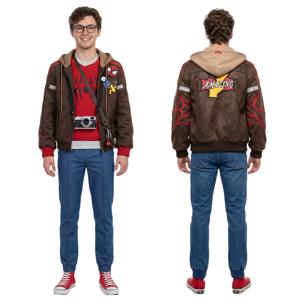 Marvel Rivals Spider-Man Cosplay Costume Peter Parker: The Photographer Style Takerlama