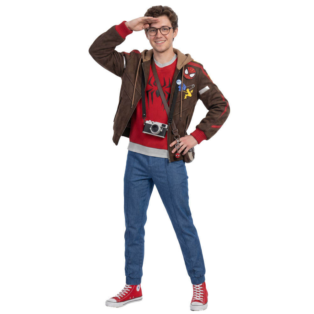 Marvel Rivals Spider-Man Cosplay Costume Peter Parker: The Photographer Style Takerlama