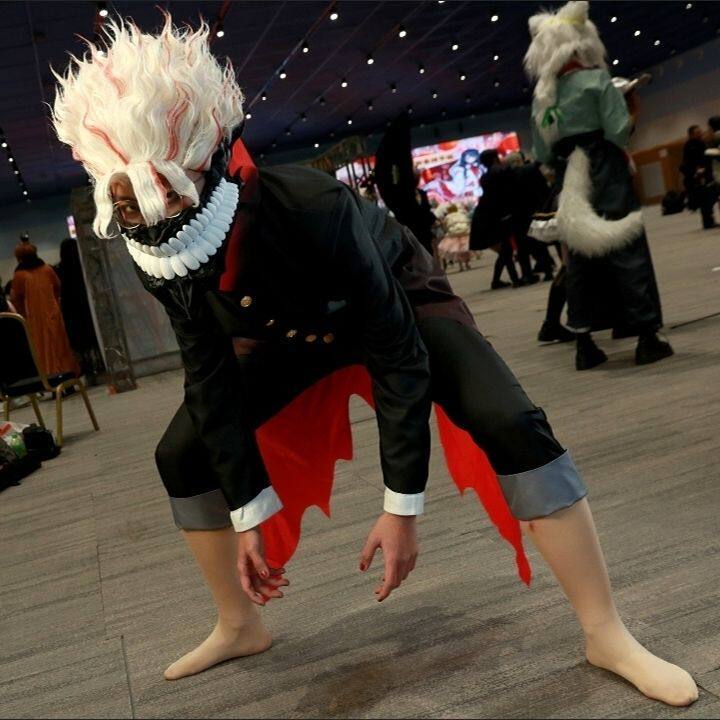 Anime Dandadan Okarun Ken Takakura Cosplay Costume Dan Da Dan Coat Mask Takerlama  in stock