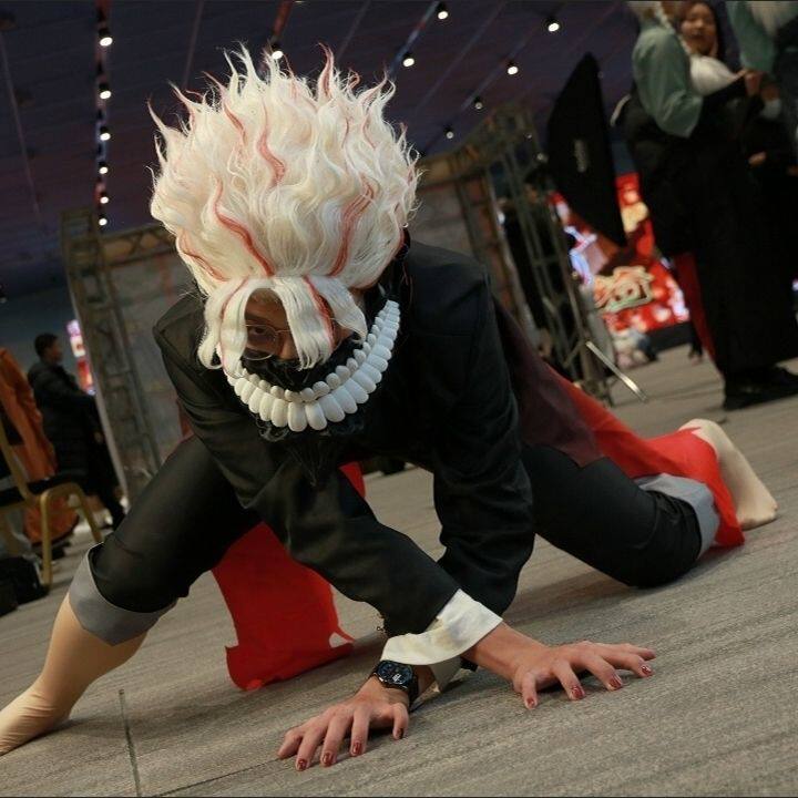Anime Dandadan Okarun Ken Takakura Cosplay Costume Dan Da Dan Coat Mask Takerlama  in stock