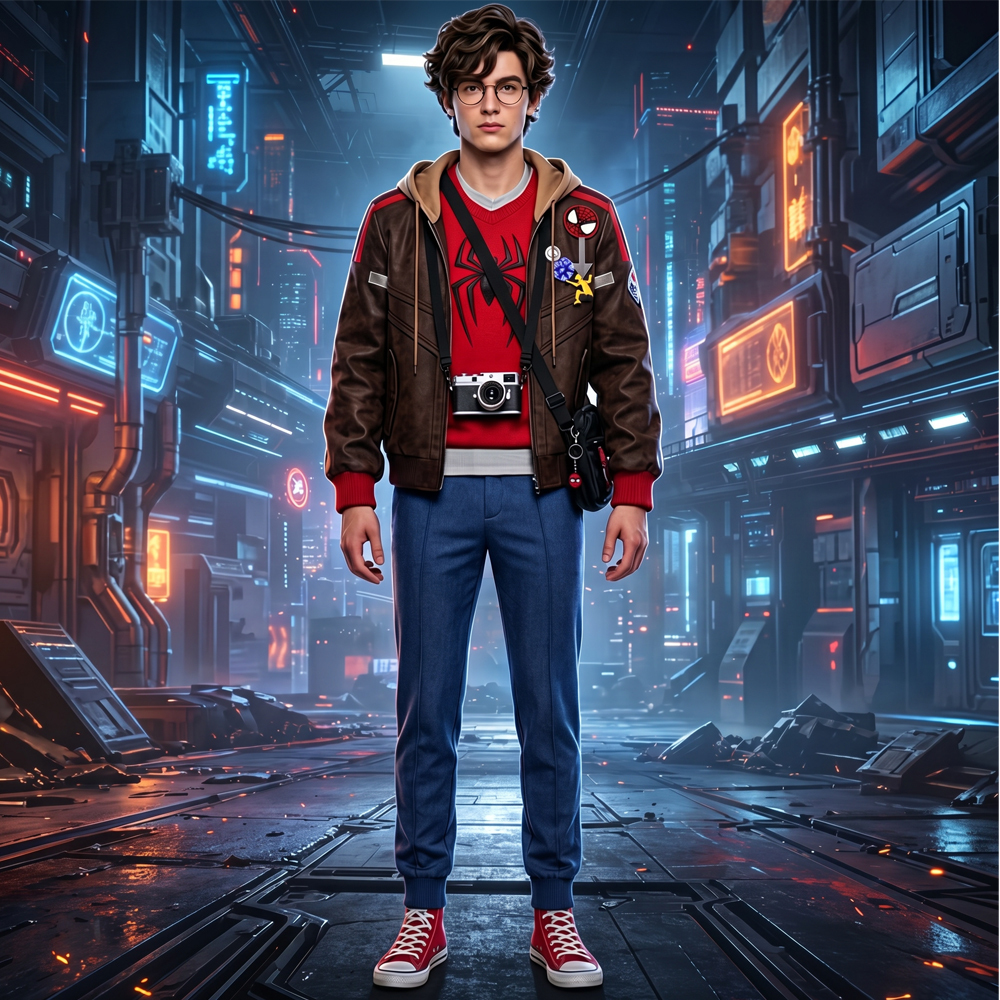 Marvel Rivals Spider-Man Cosplay Costume Peter Parker: The Photographer Style Takerlama