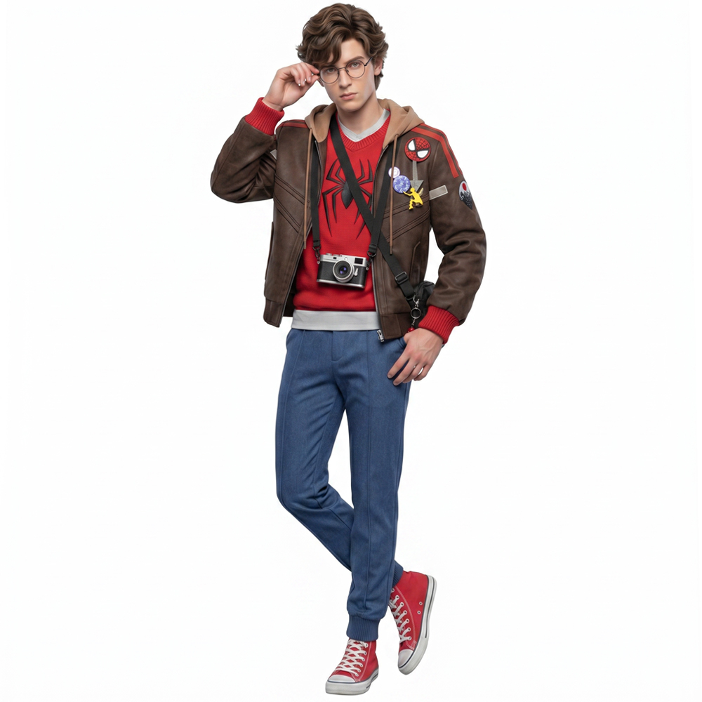 Marvel Rivals Spider-Man Cosplay Costume Peter Parker: The Photographer Style Takerlama