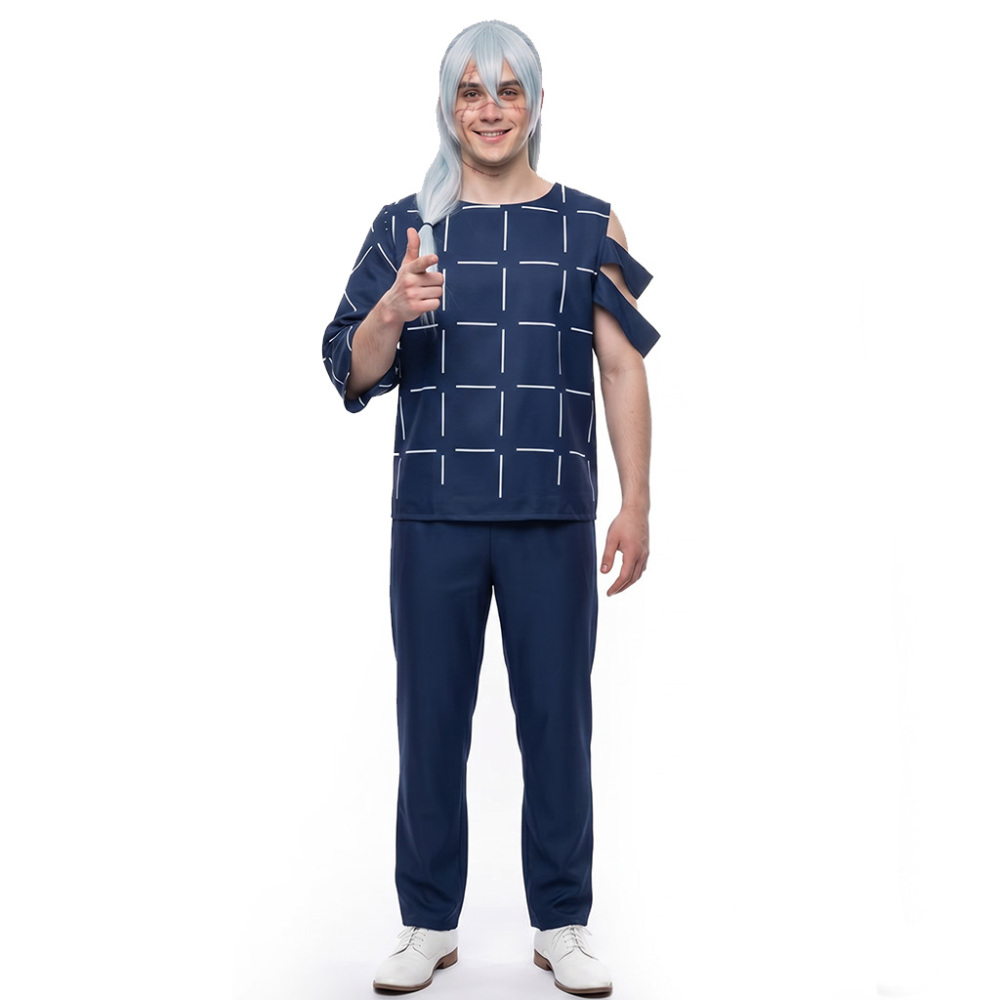 JJK Mahito Tops Cosplay Costume Black Blue Takerlama