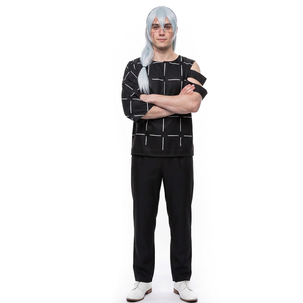 JJK Mahito Tops Cosplay Costume Black Blue Takerlama