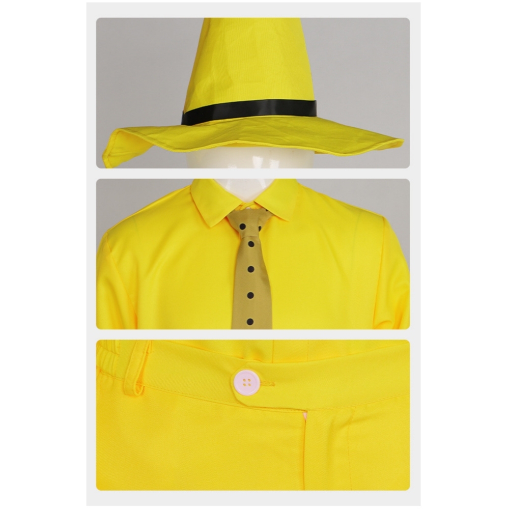 Curious George Person in the Yellow Hat Ted Costume Adult -Takerlama