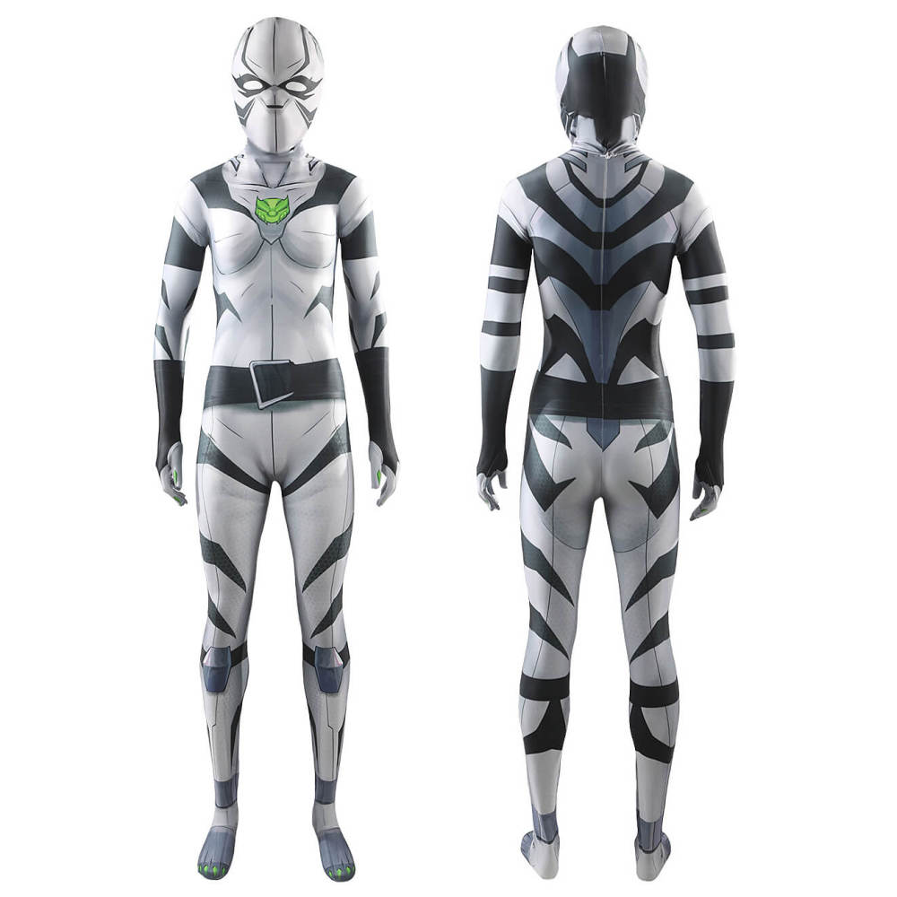 Marvel Rivals Ava Ayala White Tiger Cosplay Costume With Mask Takerlama