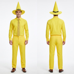 Curious George Person in the Yellow Hat Ted Costume Adult -Takerlama