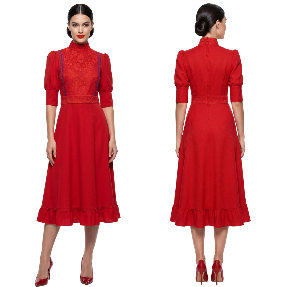 Pearl Red Dress Pearl 2022(film) Cosplay Costume Halloween Outfit Takerlama