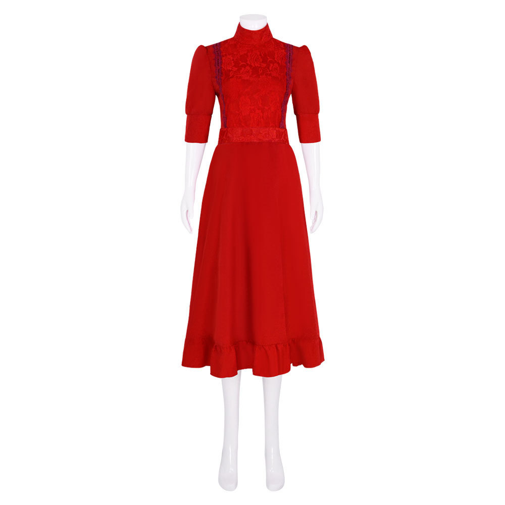 Pearl Red Dress Pearl 2022(film) Cosplay Costume Halloween Outfit Takerlama