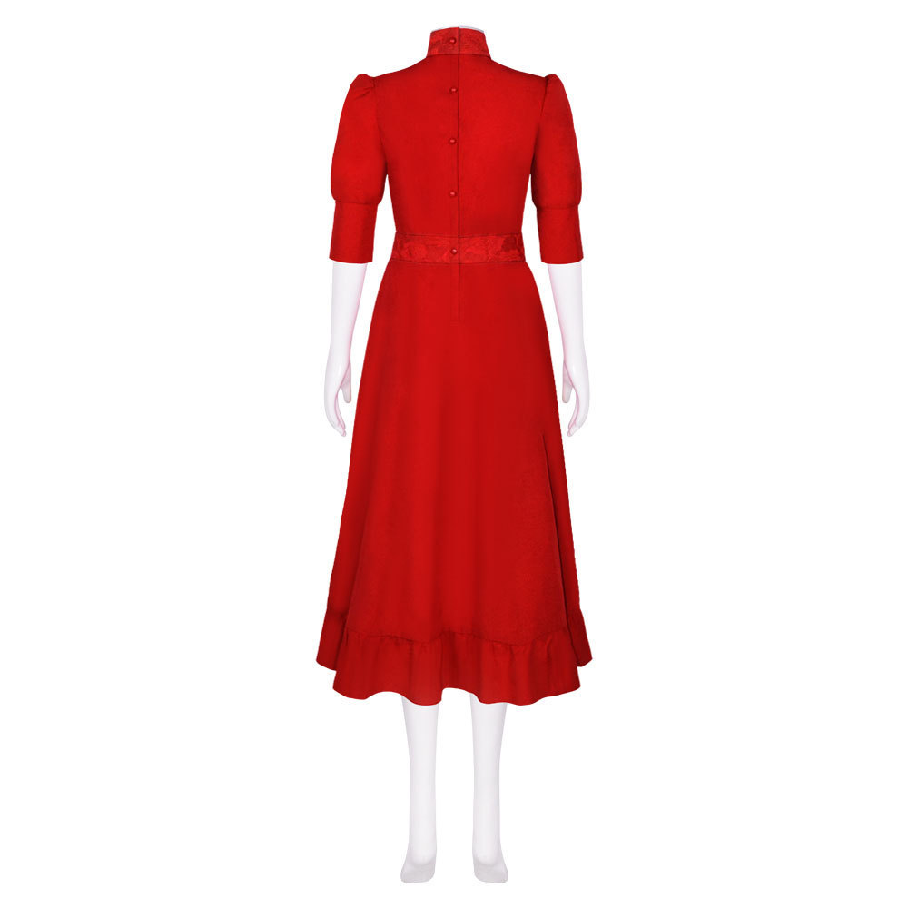 Pearl Red Dress Pearl 2022(film) Cosplay Costume Halloween Outfit Takerlama
