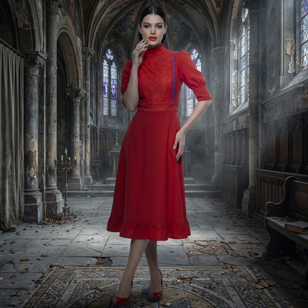 Pearl Red Dress Pearl 2022(film) Cosplay Costume Halloween Outfit Takerlama