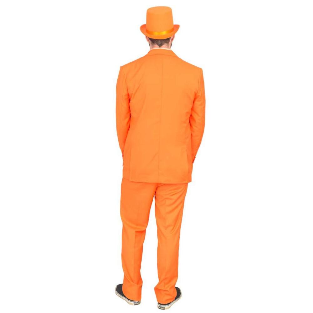 Dumb and Dumber Lloyd Christmas Cosplay Costume Orange Suit with Hat Takerlama In Stock