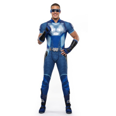 The A-Train Battle Suit The Boys Cosplay Costume Blue Bodysuit Shoes Takerlama