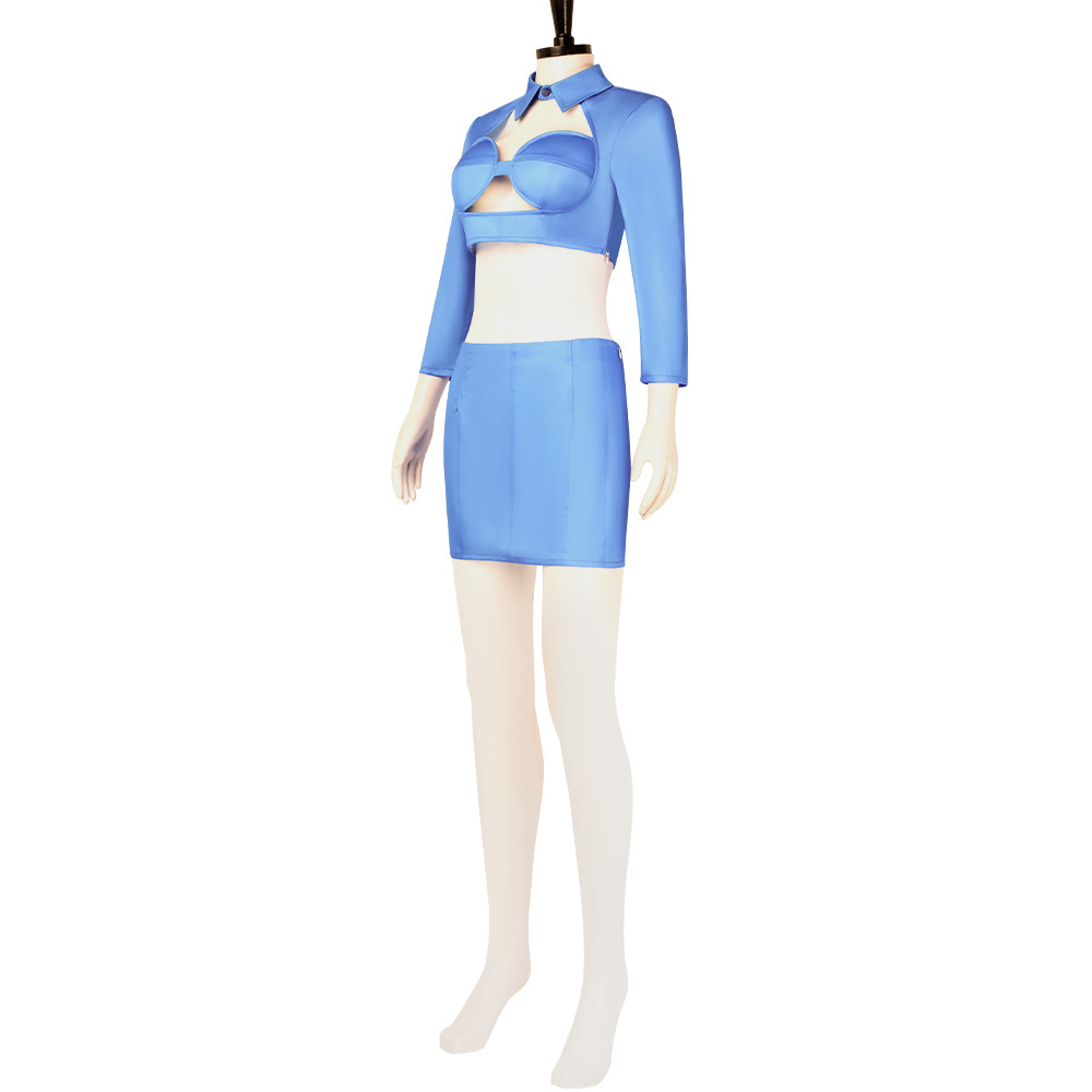 The Fifth 5th Element Zone 2 Stewardess Cosplay Costume Shirt Hat Takerlama