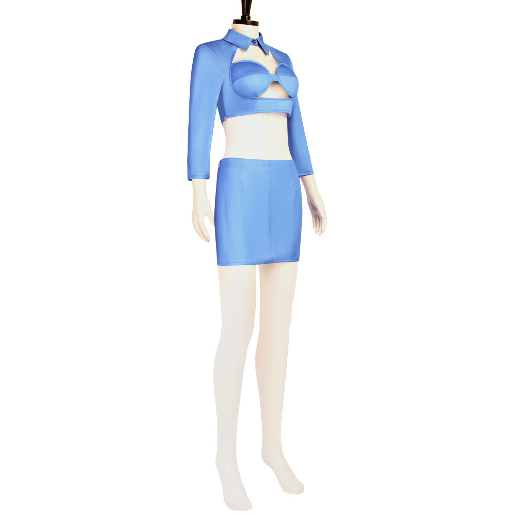 The Fifth 5th Element Zone 2 Stewardess Cosplay Costume Shirt Hat Takerlama