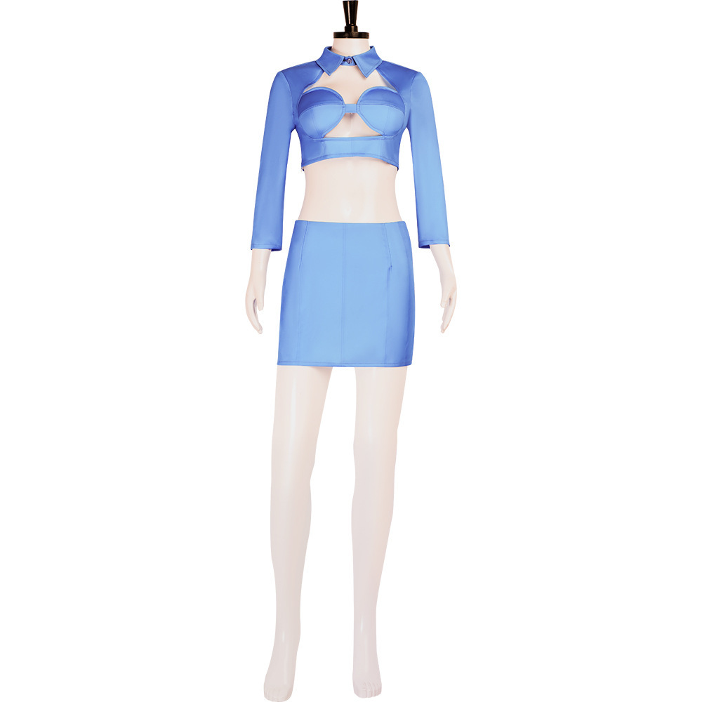 The Fifth 5th Element Zone 2 Stewardess Cosplay Costume Shirt Hat Takerlama
