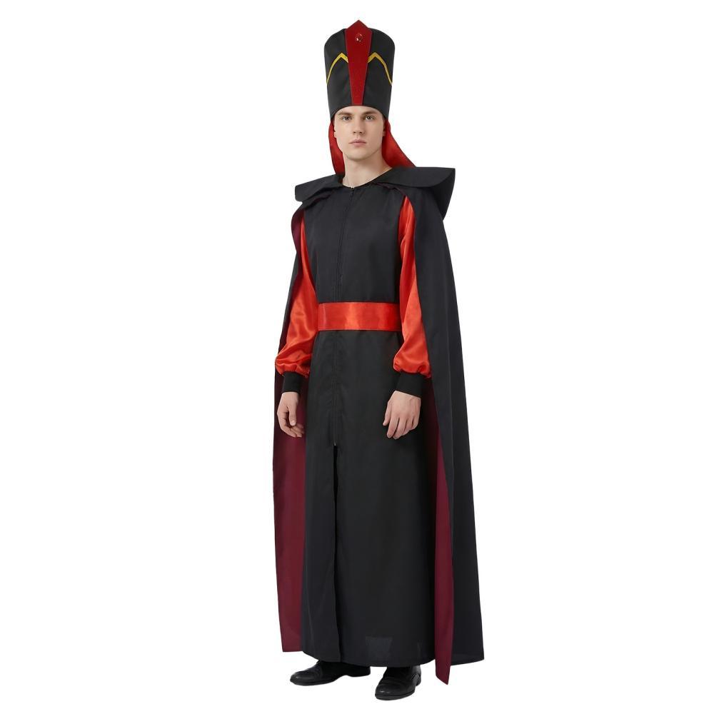 Aladdin Jafar Men's Costume Halloween Cosplay Outfit Takerlama