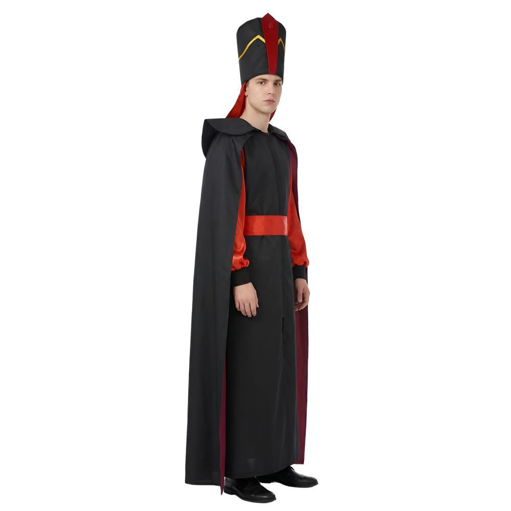 Aladdin Jafar Men's Costume Halloween Cosplay Outfit Takerlama