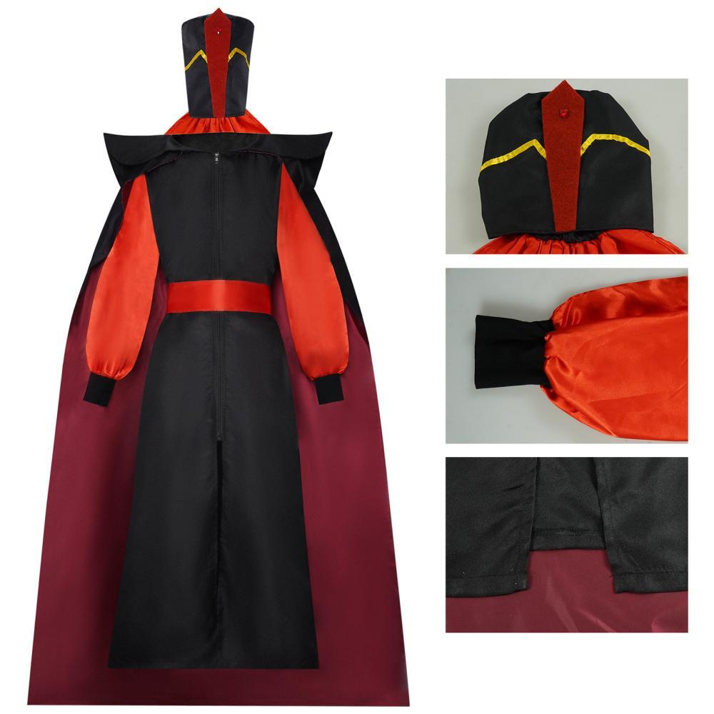 Aladdin Jafar Men's Costume Halloween Cosplay Outfit Takerlama