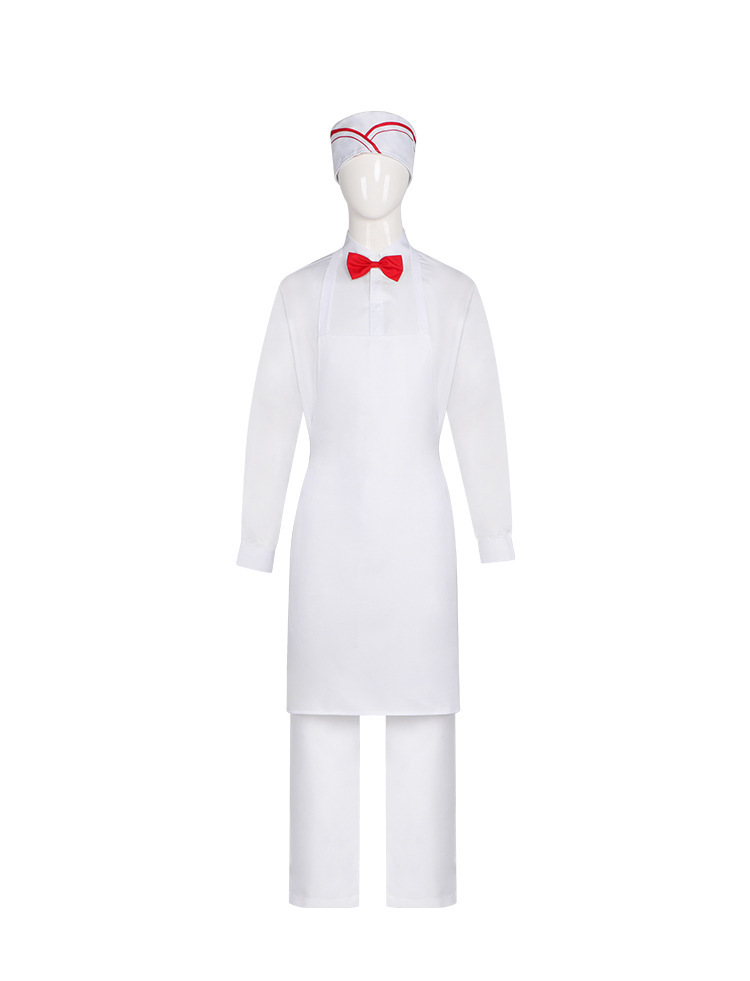 Ice Cream Man 2026 White Uniform Halloween Cosplay Costume Takerlama