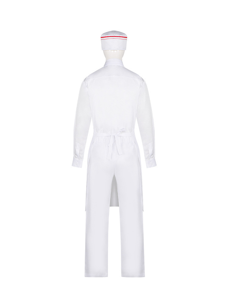 Ice Cream Man 2026 White Uniform Halloween Cosplay Costume Takerlama