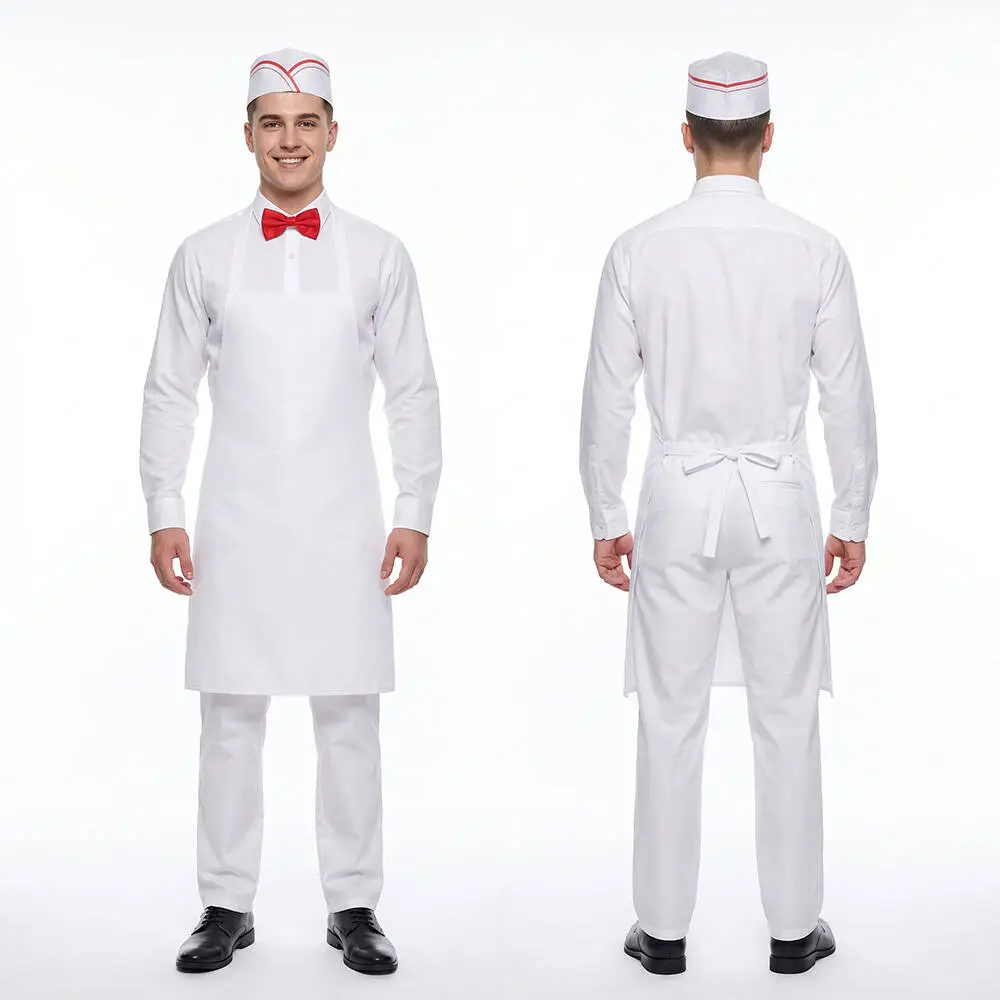Ice Cream Man 2026 White Uniform Halloween Cosplay Costume Takerlama
