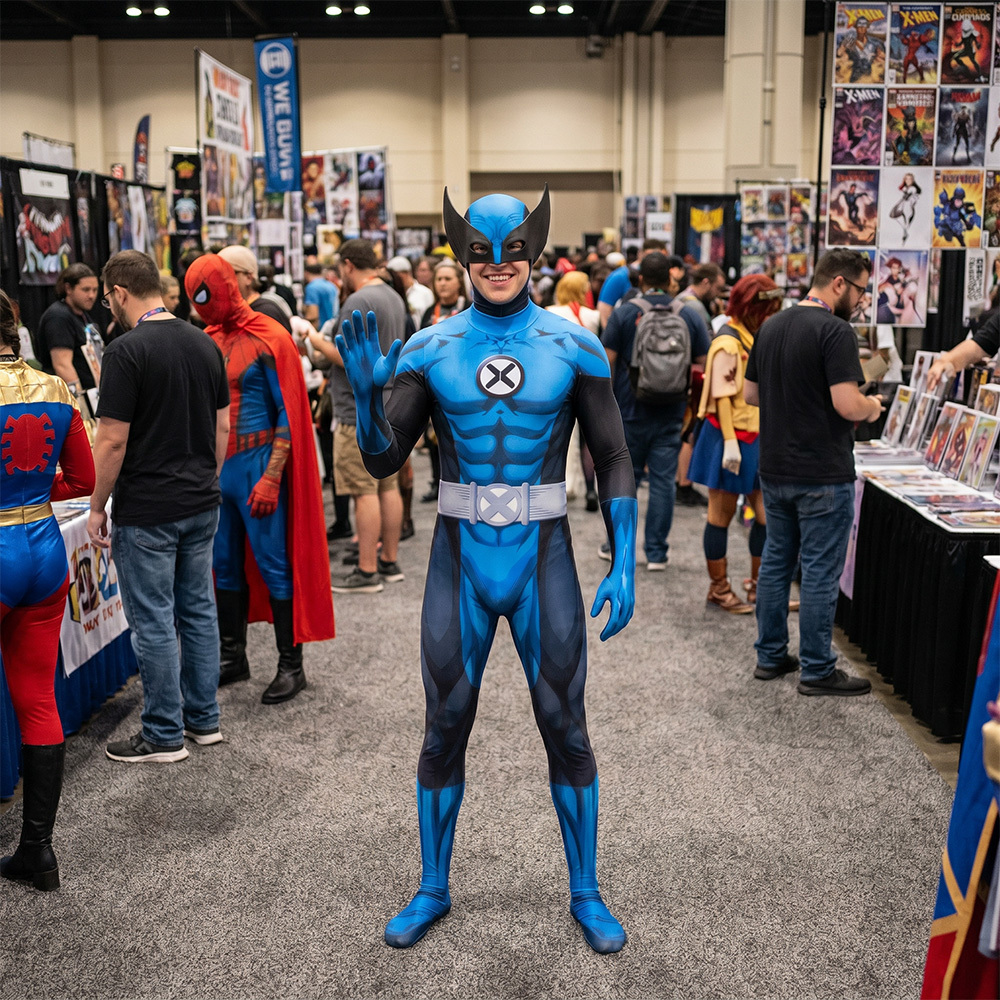 Fantastic Four Wolverine Cosplay Costume With Mask Claws Takerlama