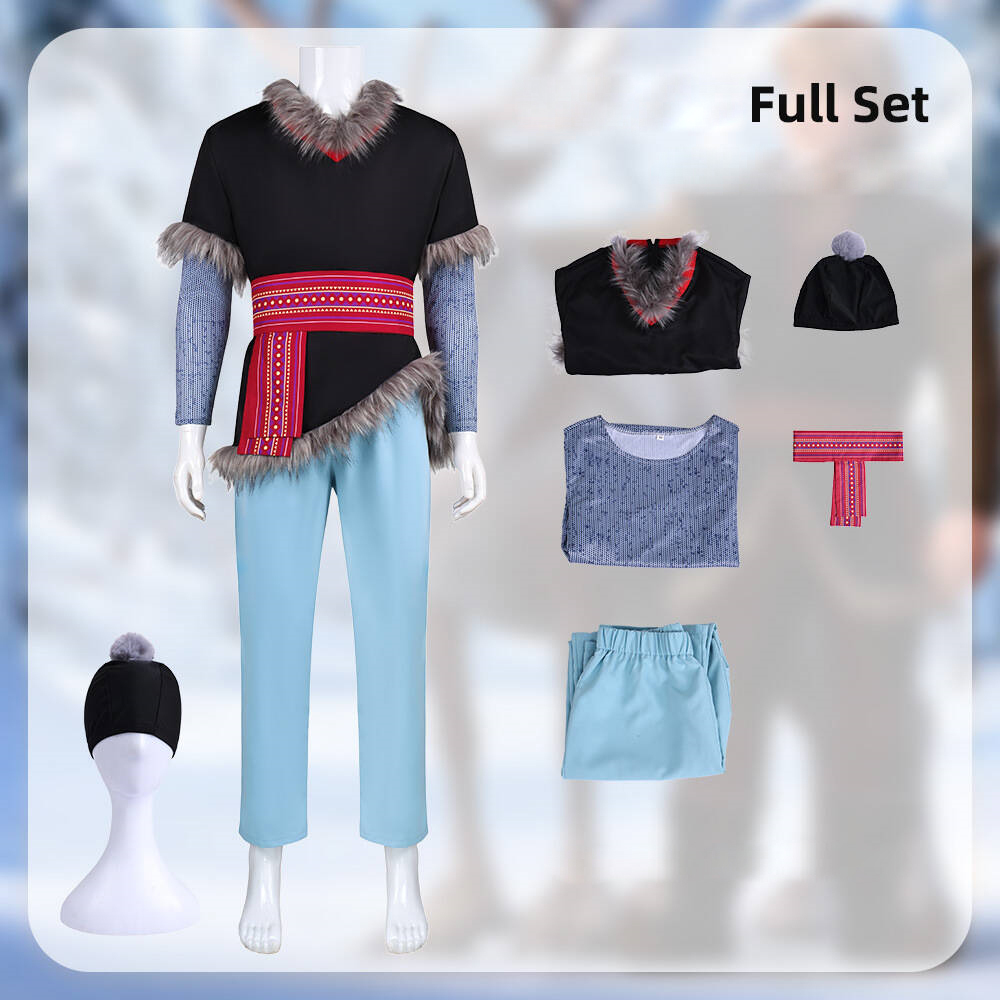 Frozen Kristoff Bjorgman Iceman Halloween Cosplay Costume Adult In Stock-Takerlama