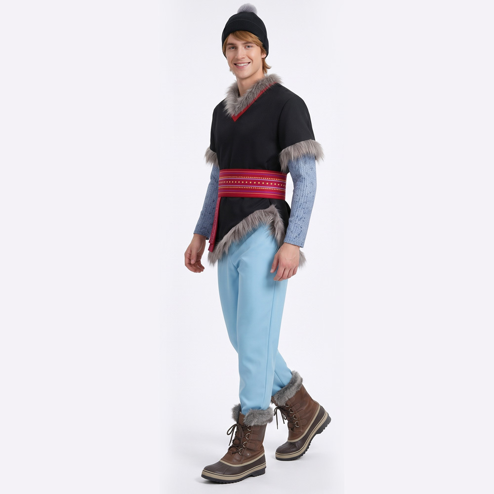 Frozen Kristoff Bjorgman Iceman Halloween Cosplay Costume Adult In Stock-Takerlama