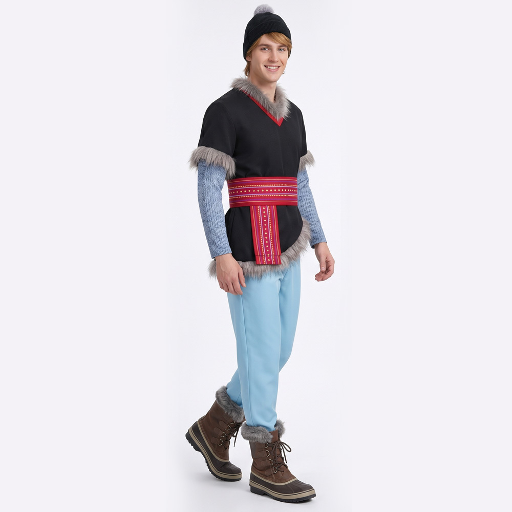 Frozen Kristoff Bjorgman Iceman Halloween Cosplay Costume Adult In Stock-Takerlama