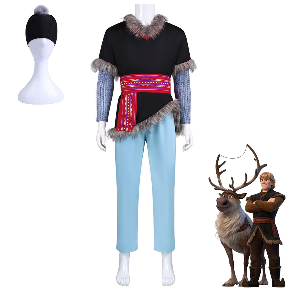 Frozen Kristoff Bjorgman Iceman Halloween Cosplay Costume Adult In Stock-Takerlama