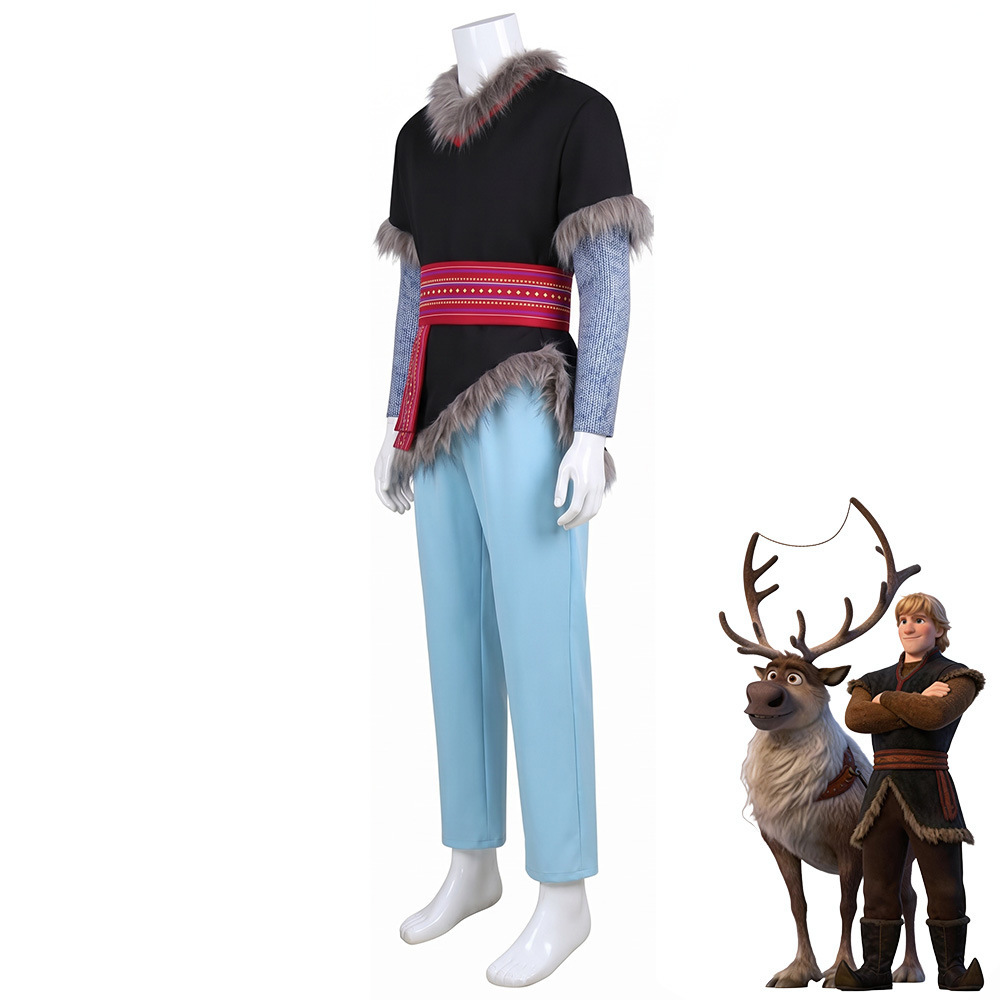 Frozen Kristoff Bjorgman Iceman Halloween Cosplay Costume Adult In Stock-Takerlama