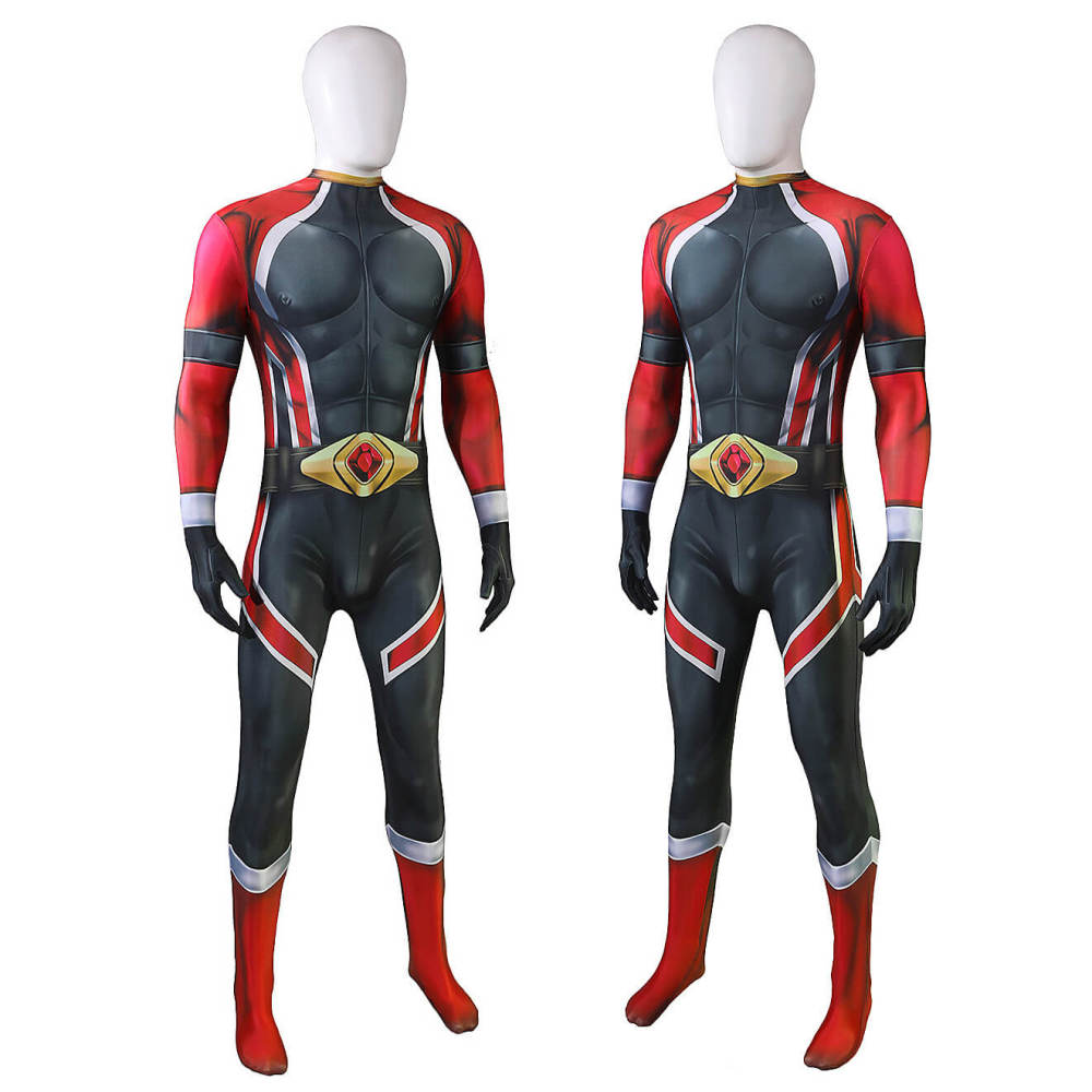 Battle Blaze Tomoki Akaishi Cosplay Costume Blaze Red Jumpsuit Takerlama