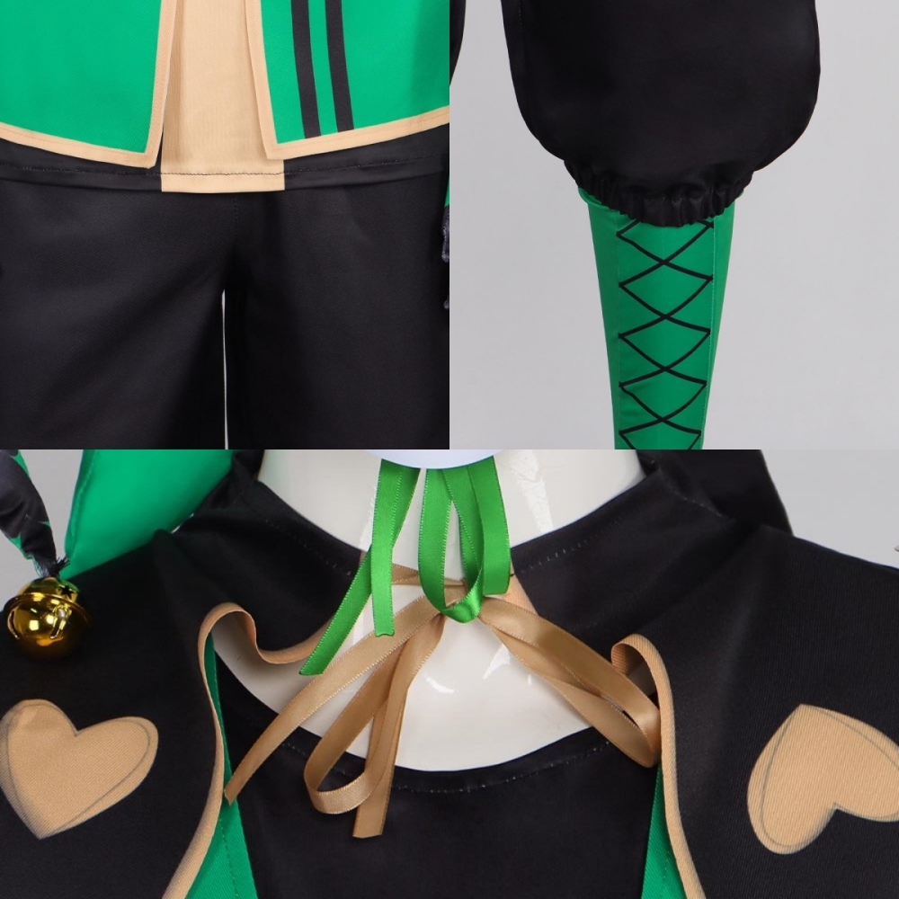 The Freak Circus Pierrot Harlequin Clown Halloween Cosplay Costume Takerlama