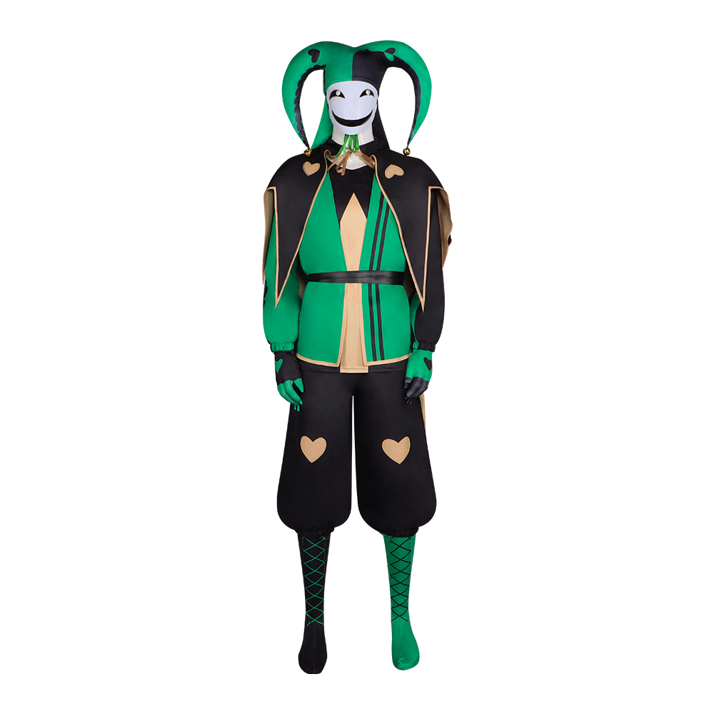 The Freak Circus Pierrot Harlequin Clown Halloween Cosplay Costume Takerlama