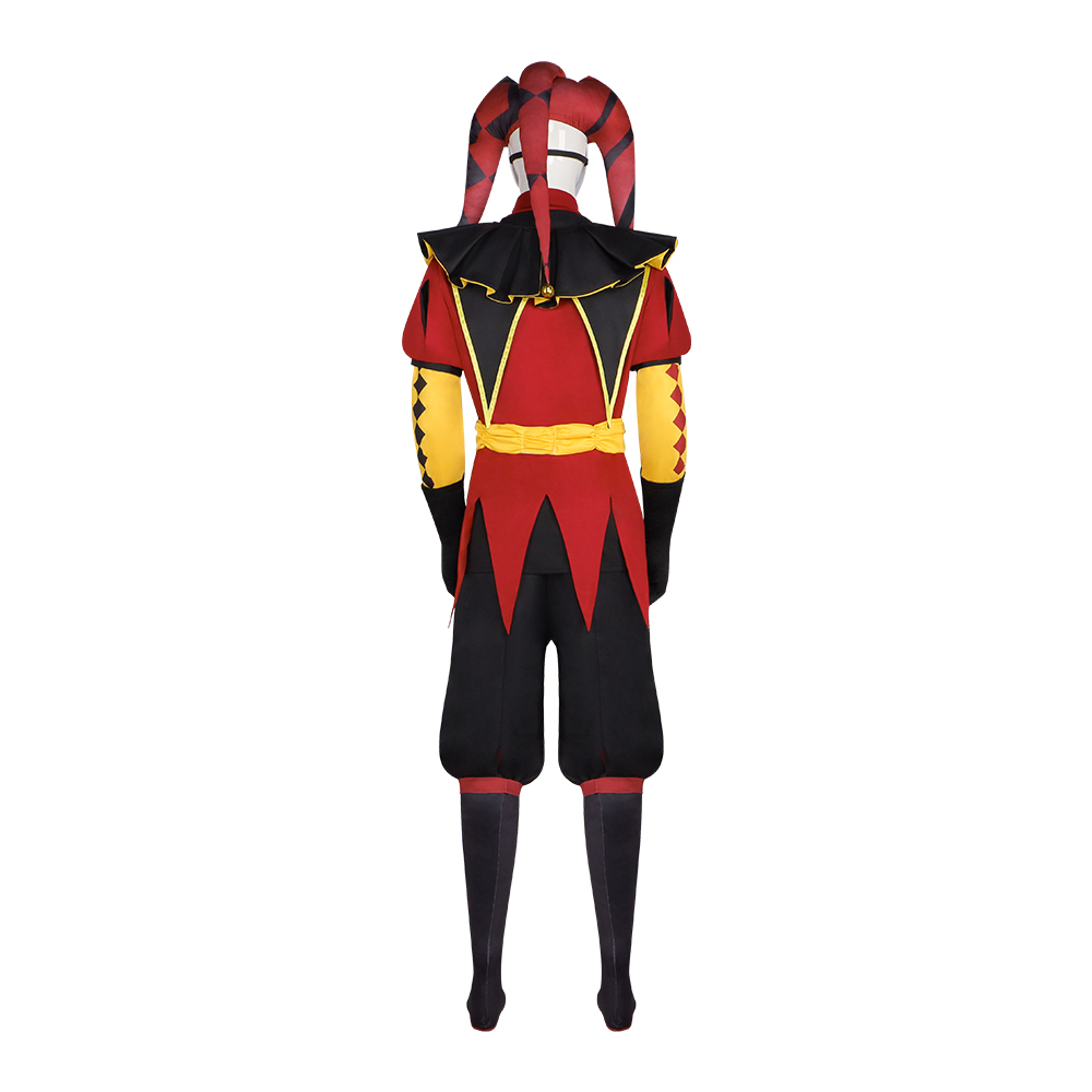 The Freak Circus Pierrot Harlequin Clown Halloween Cosplay Costume Takerlama
